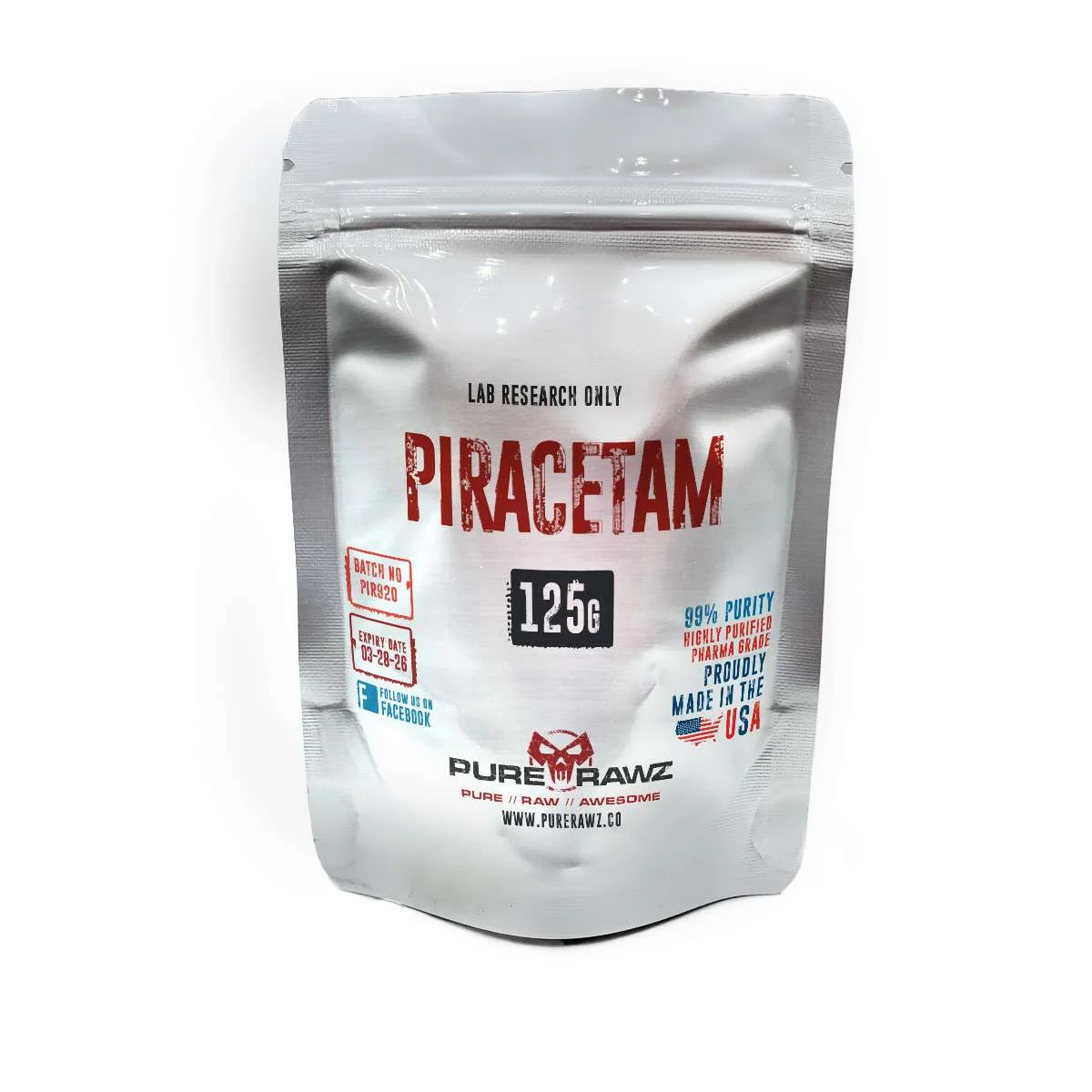 Buy Piracetam for Sale | Research Grade Racetam Compound | PureRawz piracetam 125g 100x100 1 1